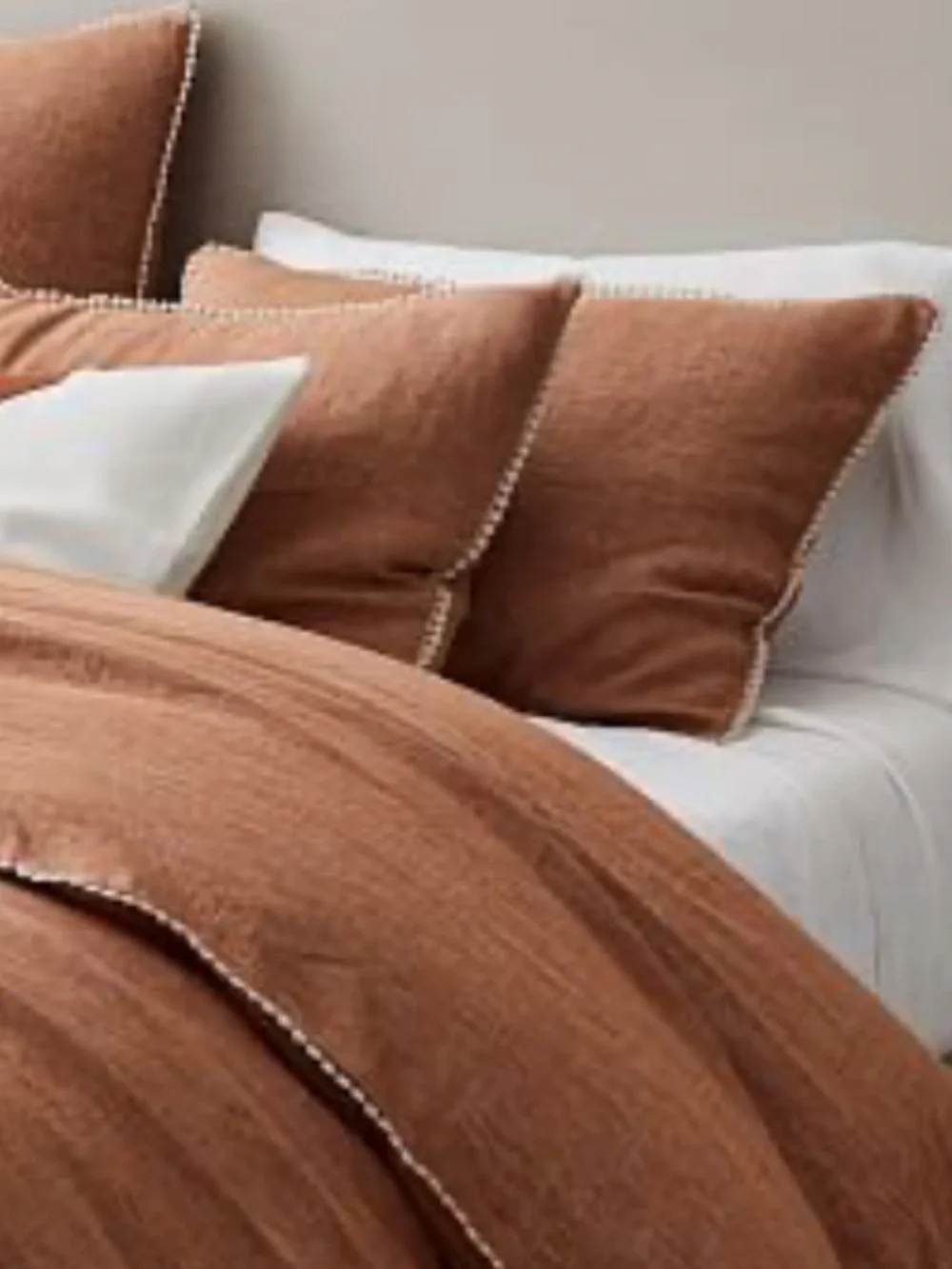 West Elm Linen Pom Pom Pillow Sham (1)